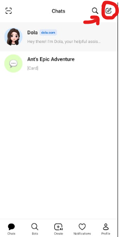 Step 1 — Create a new conversation in Dola AI