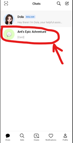Step 3 — Long press the conversation to share